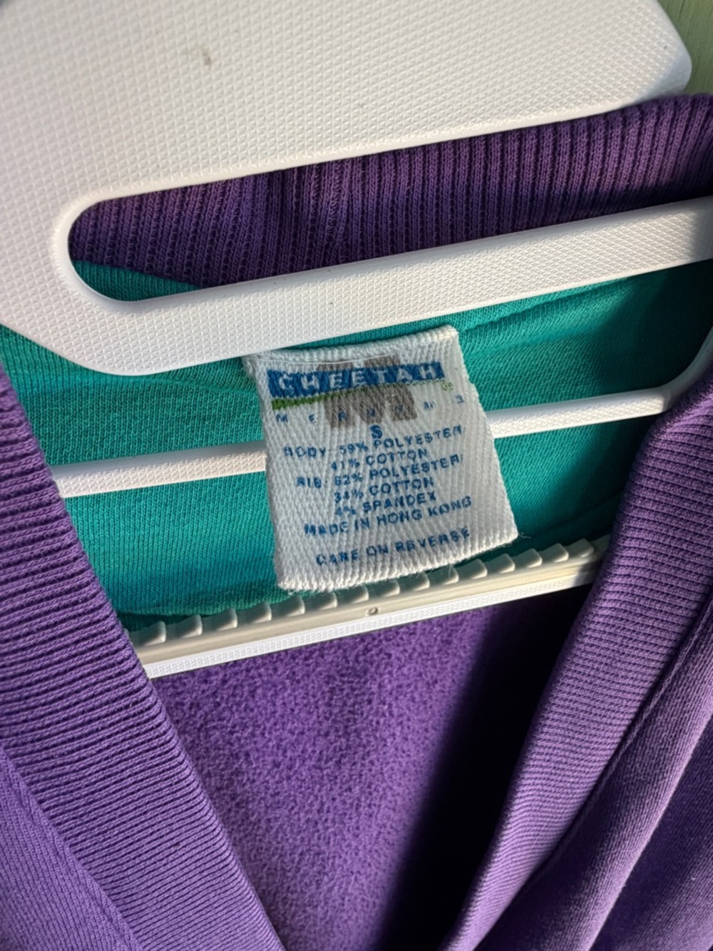 Cheetah Purple V-Neck Cardigan with Teal Lining  Pink Buttons Vintage